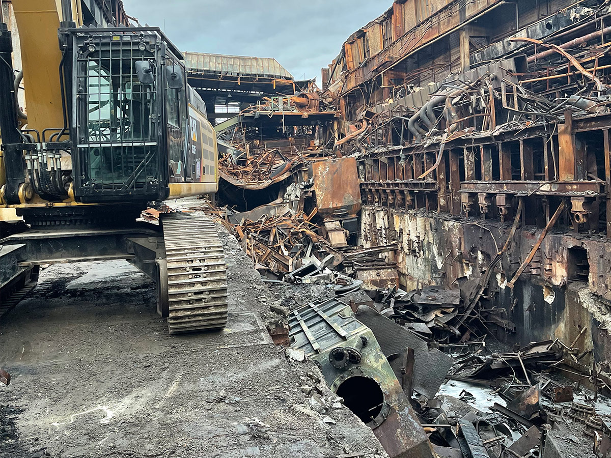 Rückbau eines Industriegebietes